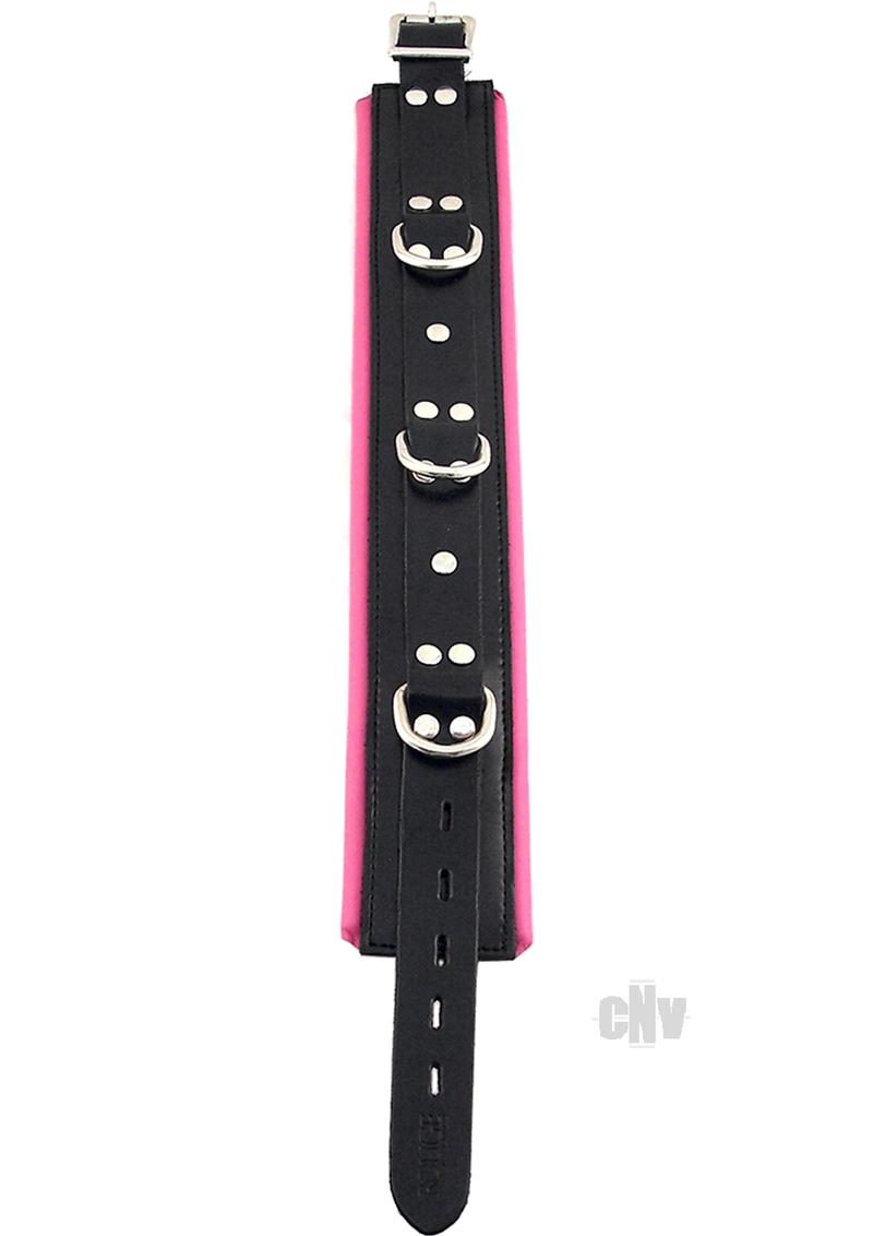 Rouge 3ring Padded Collar Blk/pnk