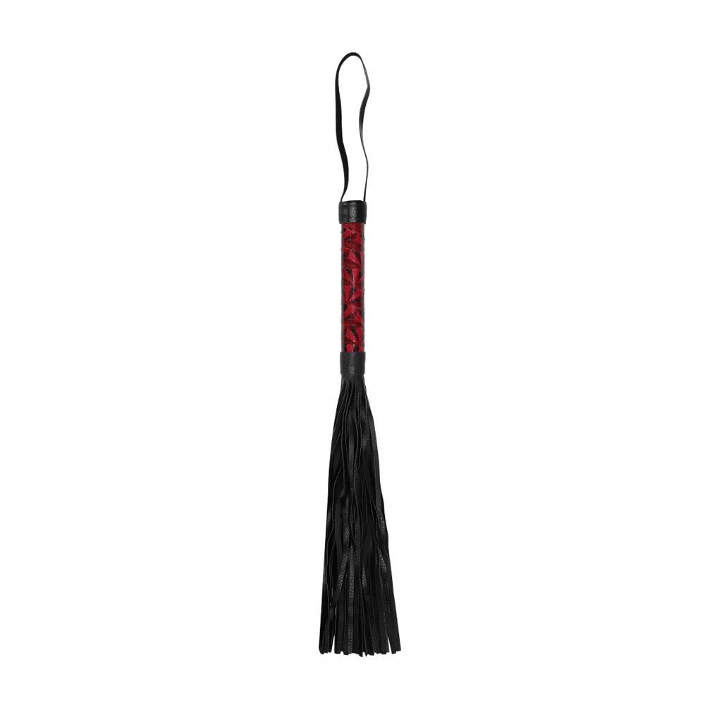 Diamond Pattern Luxury Whip - Burgundy