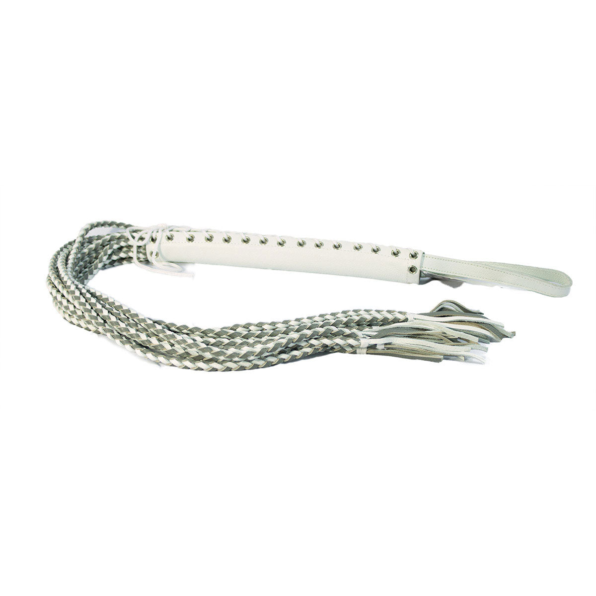 Corset Flogger - White/Grey