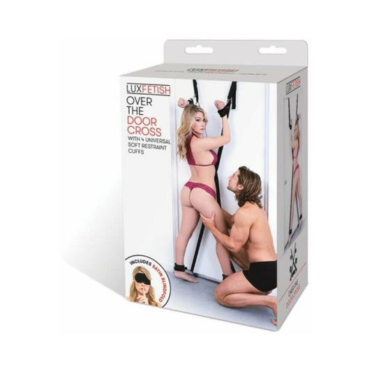 Over The Door Cross With 4 Universal Restraint Cuffs