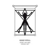 FIFTY SHADES KEEP STILL OVER THE BED CROSS RESTRAINT SILVER