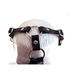 Rouge Leather Mouth Chin Gag Black