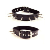 Rouge Spiked Collar with 1 inch Spikes Black