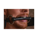 Rouge Leather O-Ring Rod Gag Black