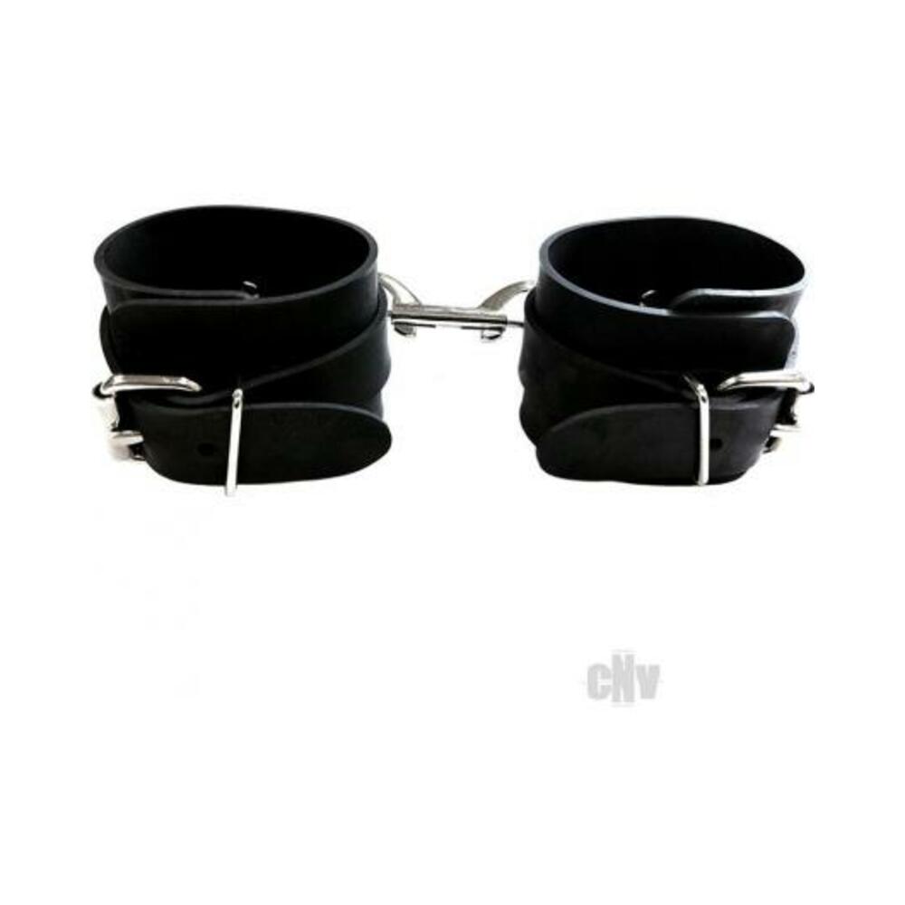 Rouge Rubber Wrist Cuff Black