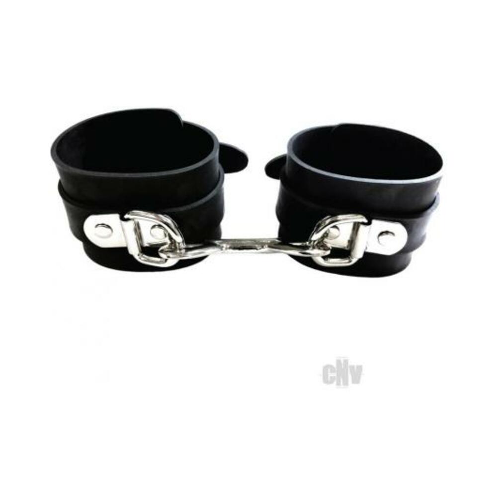 Rouge Rubber Ankle Cuffs Black