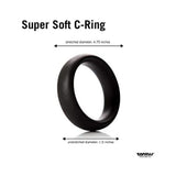 Tantus Super Soft C-ring - Black