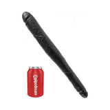 King Cock 16" Tapered Double Dildo - Black