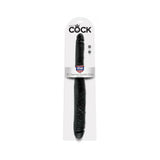 King Cock 16" Tapered Double Dildo - Black