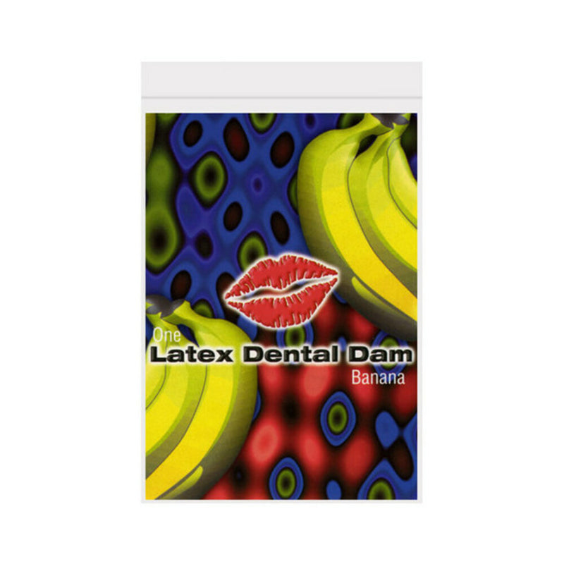 Latex dental dam, banana