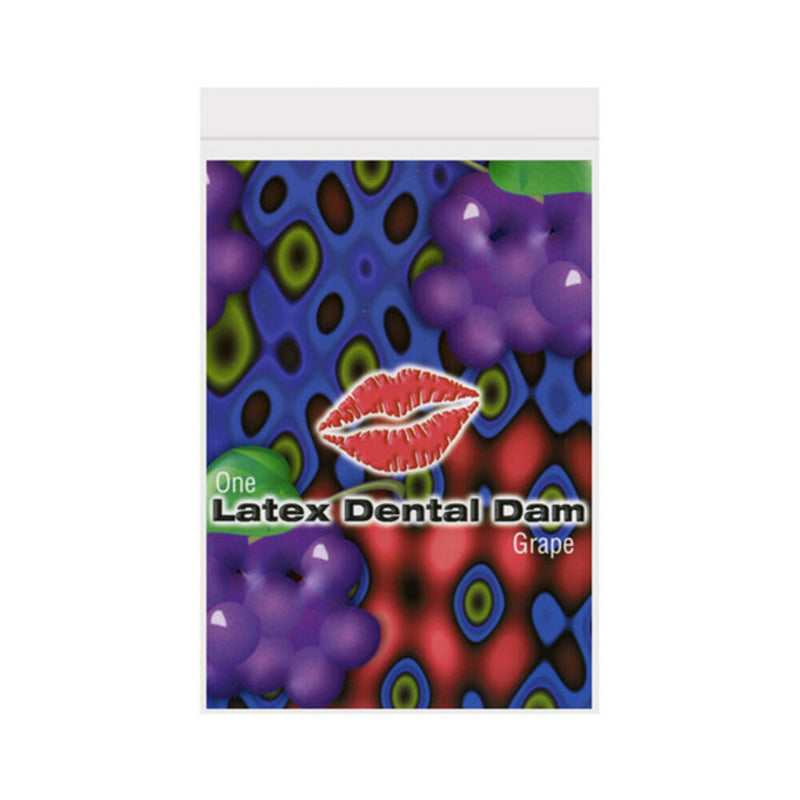 Latex dental dam, grape