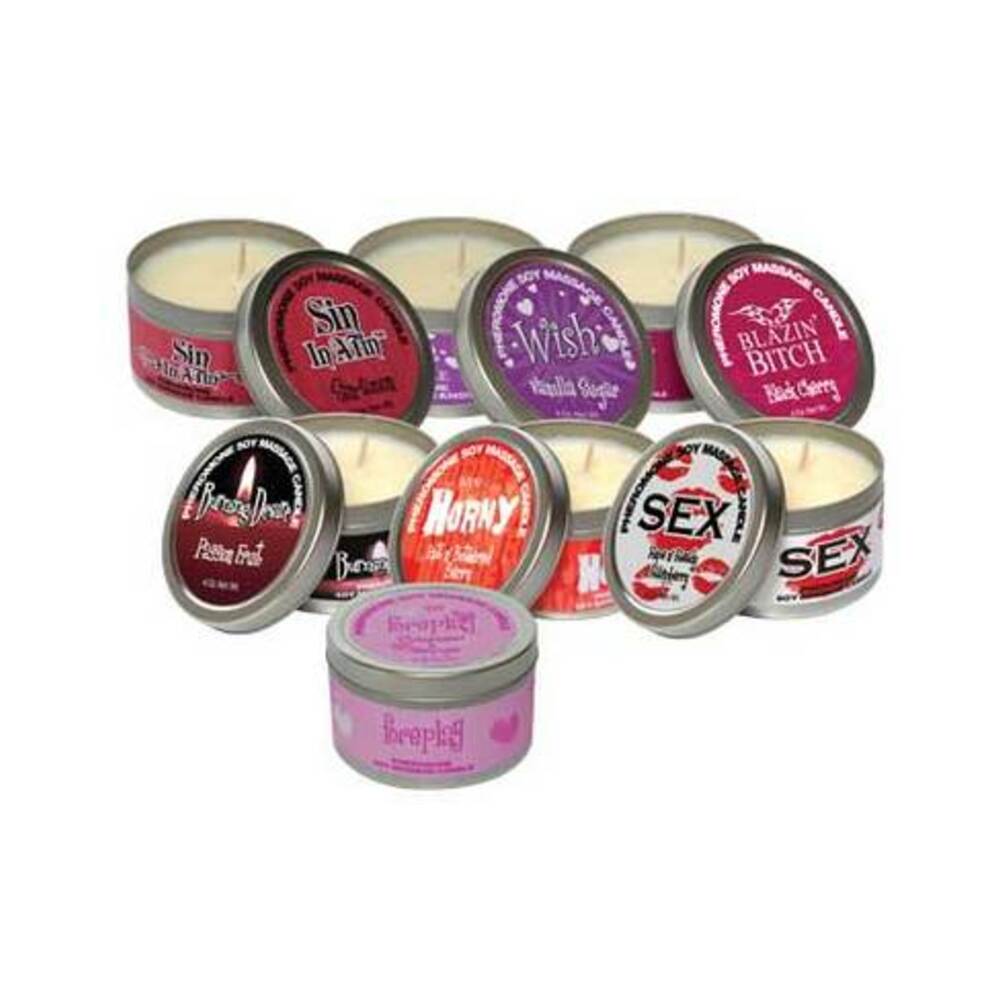 Hot Af Pheromone Massage Candle Black Cherry 4 Oz/113 G