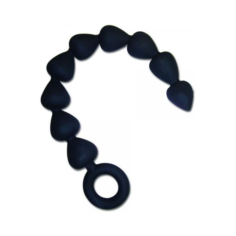 Sex & Mischief silicone anal beads - black