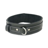 EDGE LINED LEATHER COLLAR