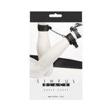Sinful Black Ankle Cuffs