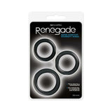 Renegade Diversity Rings Black Pack Of 3