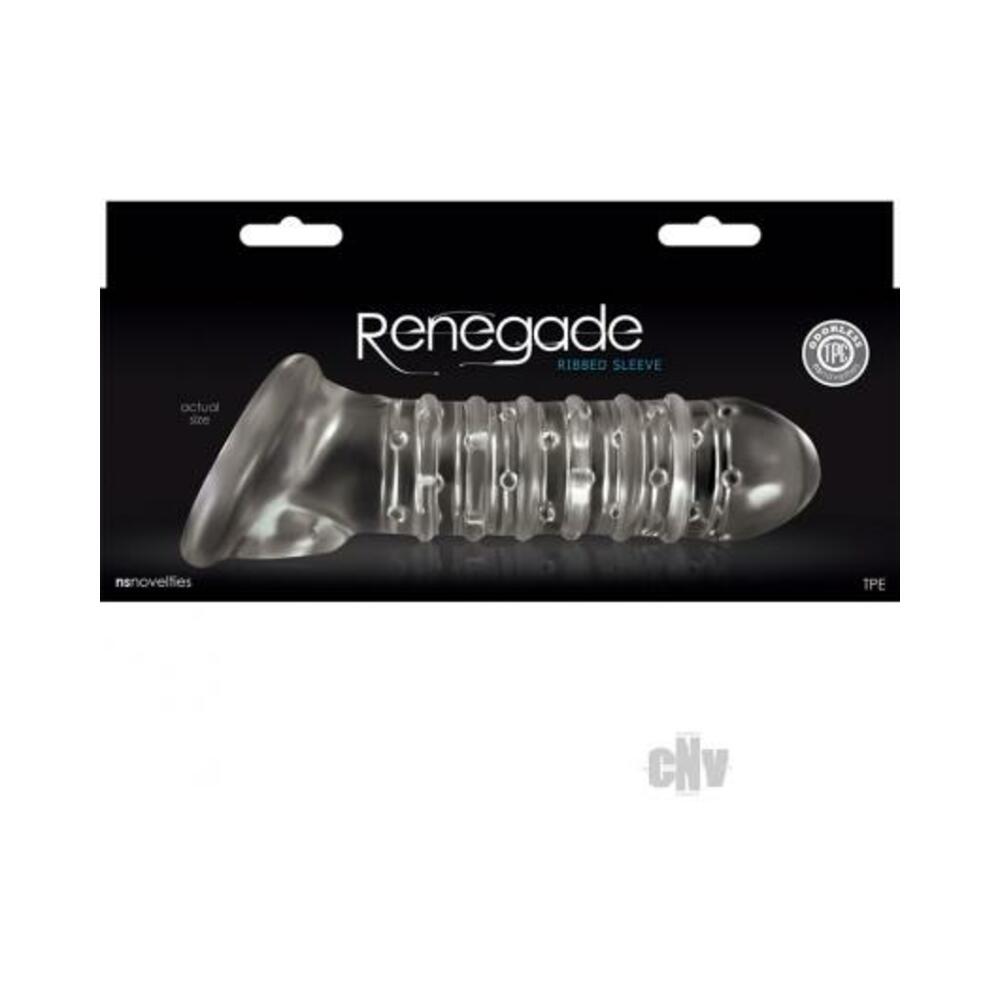 Renegade Ribbed Extension Clear Sleeve