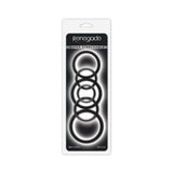 Renegade Build A Cage Rings Black Set Of 6