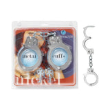 Nickel Coated Steel Handcuffs With Single Lock - Silver