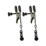 Black Beaded Clamps - Adjustable Broad Tip