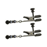Black Beaded Clamps - Adjustable Broad Tip