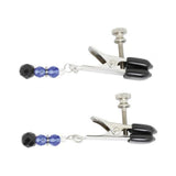 Blue Beaded Clamps With Broad Tip Nipple Clamps Blue