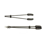 BLACK TWEEZER CLAMP BLACK W/BEADS