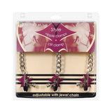 Y Style Adjustable Broad Tip Nipple Clamps With Clit Clamp Silver