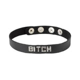 Wordband Collar Bitch - Black