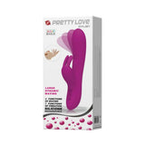 Pretty Love Dylan Bunny Ears Come Hither Rabbit Vibrator Purple