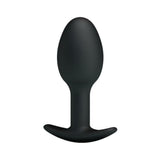 Pretty Love 3.34 inches Silicone Anal Plug with Ball Black