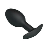 Pretty Love 3.34 inches Silicone Anal Plug with Ball Black