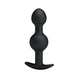 Pretty Love 4.05 inches Silicone Anal Plug with Ball Black