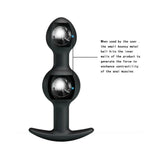 Pretty Love 4.05 inches Silicone Anal Plug with Ball Black