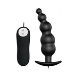 Pretty Love Vibrating Bead Butt Plug Black