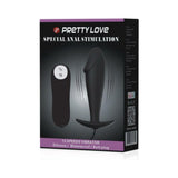Pretty Love Vibrating Penis Shaped Butt Plug Black