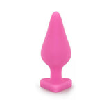 Naughtier Candy Heart Ride Me Pink Butt Plug