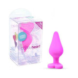 Naughtier Candy Heart Ride Me Pink Butt Plug