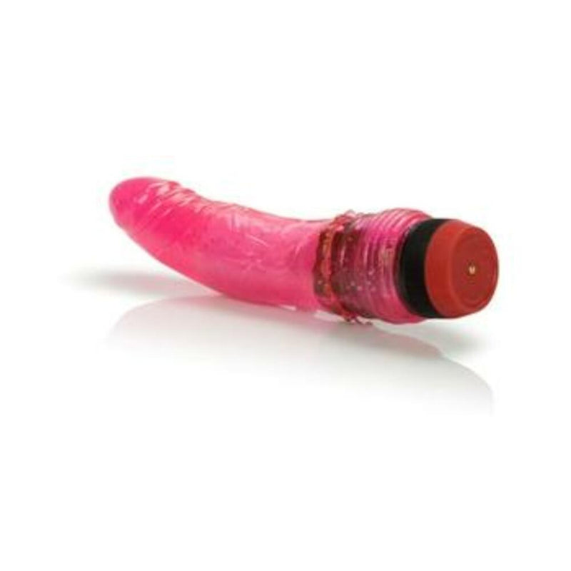 Hot Pinks Curved Penis 6.25 inches Vibrating Dong