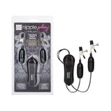 Nipple Play Vibrating Nipple Clamps Black