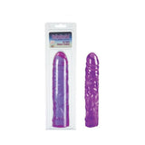 Reflective Gel Veined Chubby 8.5 Inch Purple Dildo