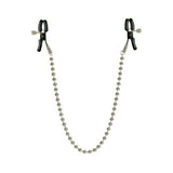 Nipple Clamps Silver Beaded Chain