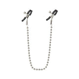 Nipple Clamps Silver Beaded Chain