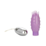 Silicone Slims Nubby Bullet Vibrator Purple