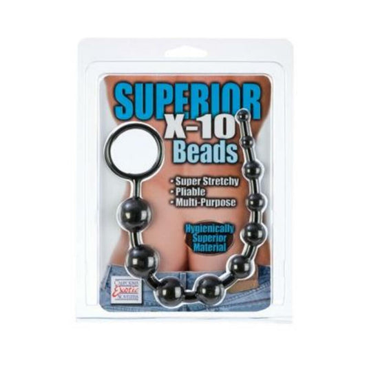 Silicone X-10 Beads - Black