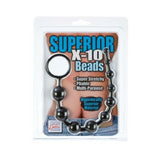 Silicone X-10 Beads - Black