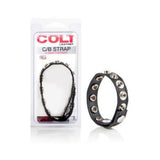 Colt 8 Snap Fastener Leather Strap - Black