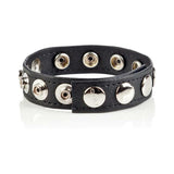 Colt 8 Snap Fastener Leather Strap - Black