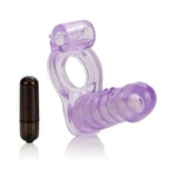 Double Diver Vibrating Enhancer Penetrator Purple