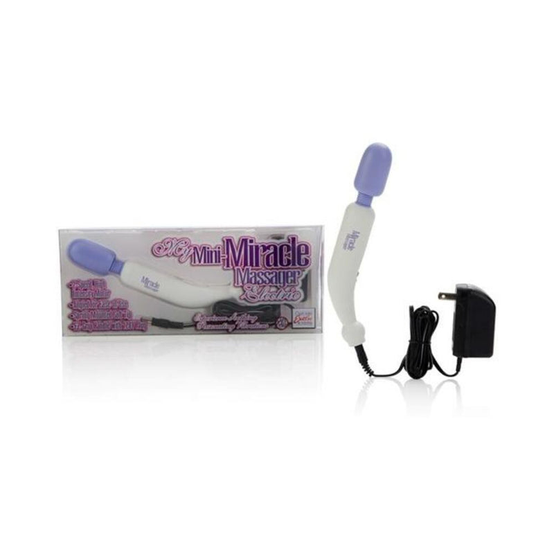 My Mini Miracle Massager Electric 2 Speed 120 Volt 8" - White/Purple